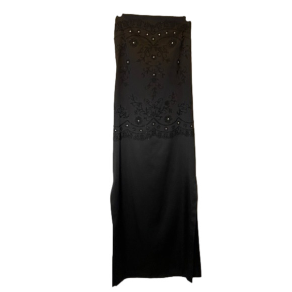 CDC Women's 9 Elegant Classic Strapless Embellished Fitted Leg Formal Maxi Dress - Picture 1 of 10